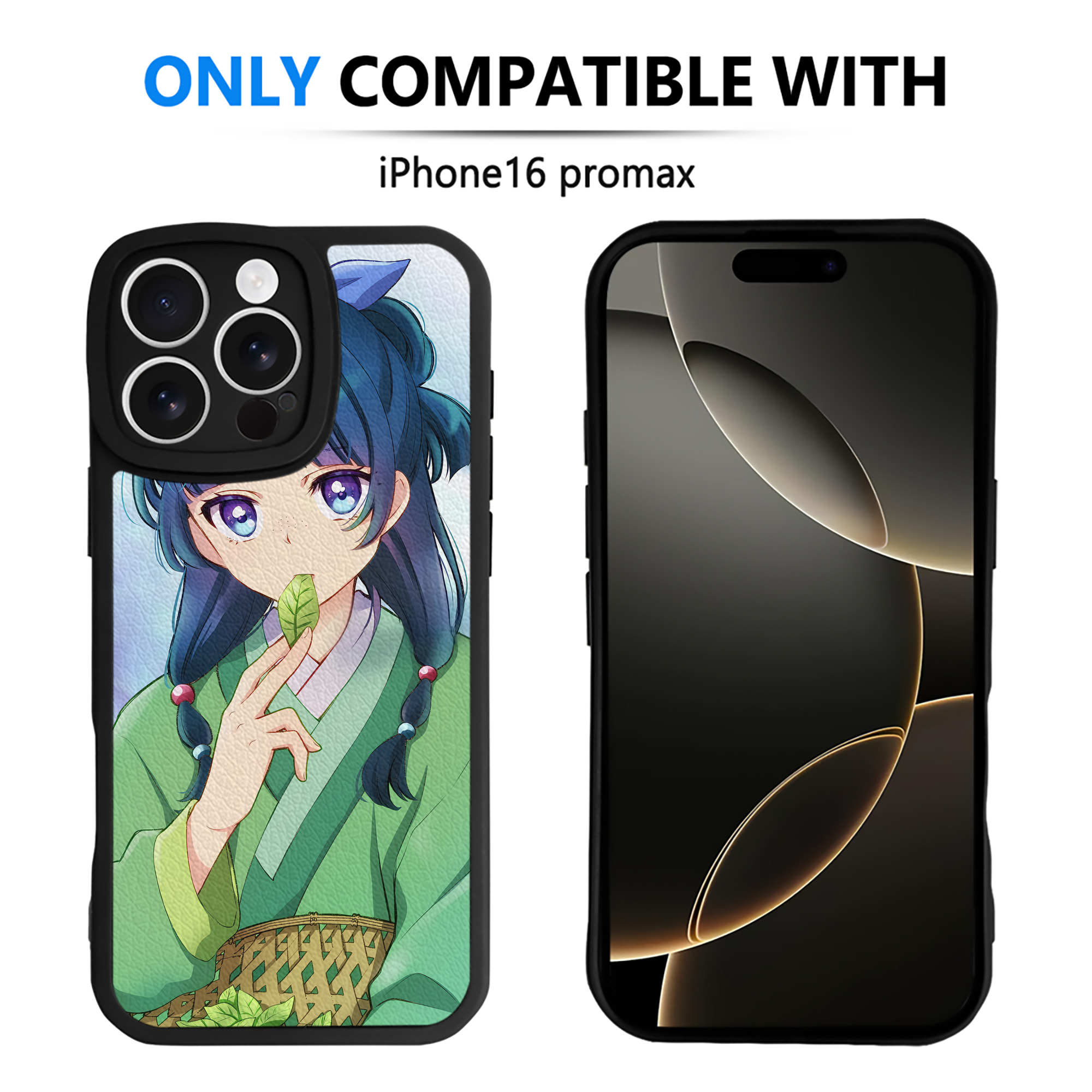 （画像用） 薬屋のひとりごと The Apothecary Diaries 【iPhone 16シリーズ対応】シリコンスマホケース（レザー調） 材質：シリコン